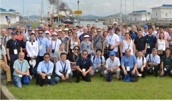 2018년 파나마에서 개최된 PIANC World Congress 기념촬영