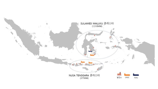 인도네시아_2개 클러스터별 구축도(전체지도)