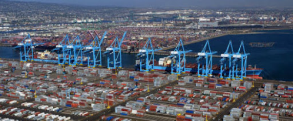 미국 LA항 컨테이너터미널 전경. 사진 출처:인천항만공사