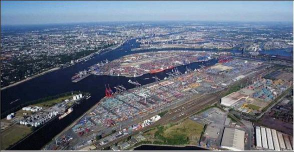 독일 함부르크항 전경. 사진 출처:인천항만공사
